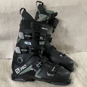 Salomon 120 S/Pro size 28 - 28.5 / 324 mm Black and Green Ski Boots